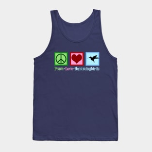 Peace Love Hummingbirds Tank Top